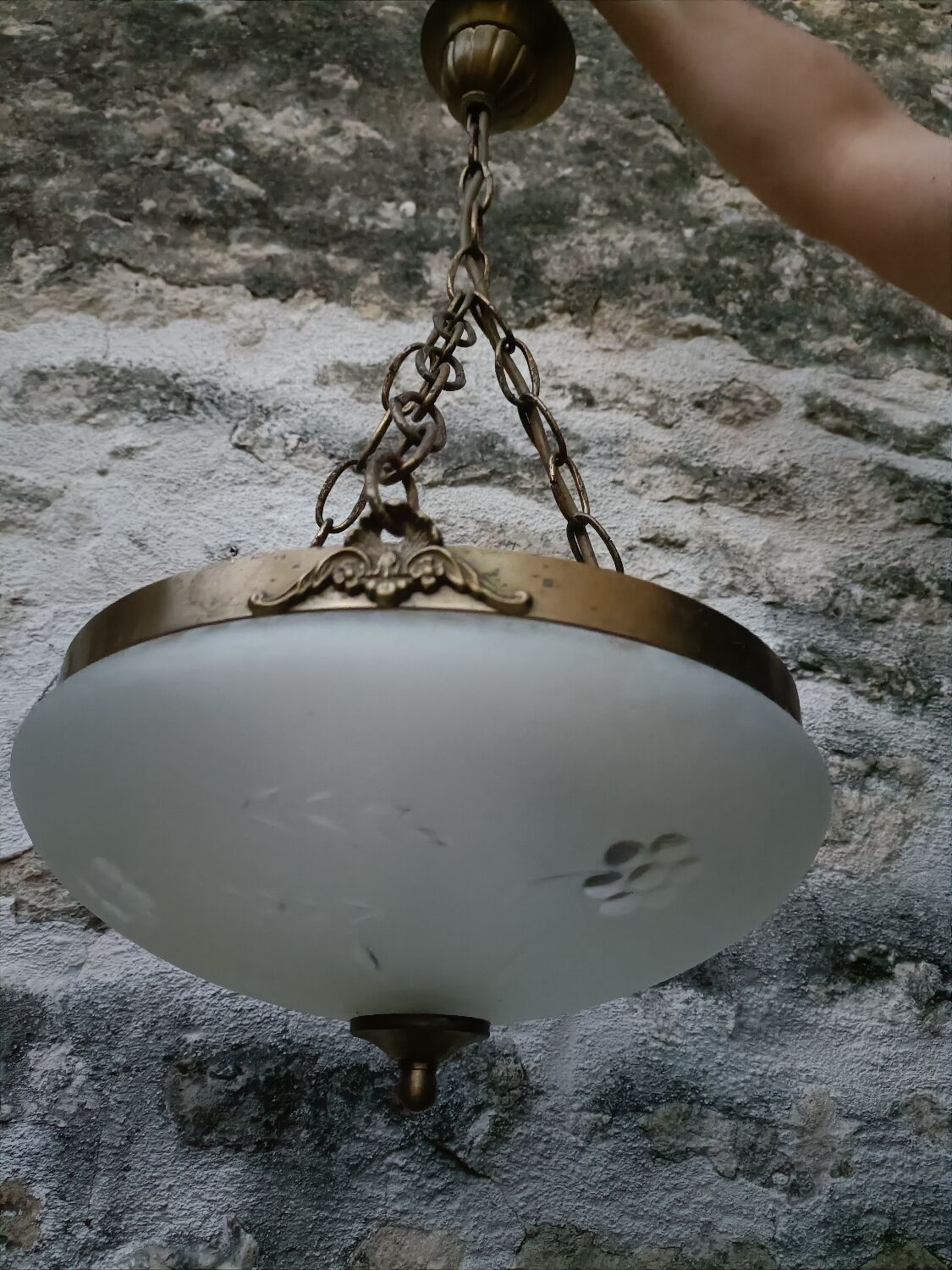 Vintage Art Nouveau style pendant light