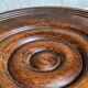 Low tripod stool in vintage turned solid wood