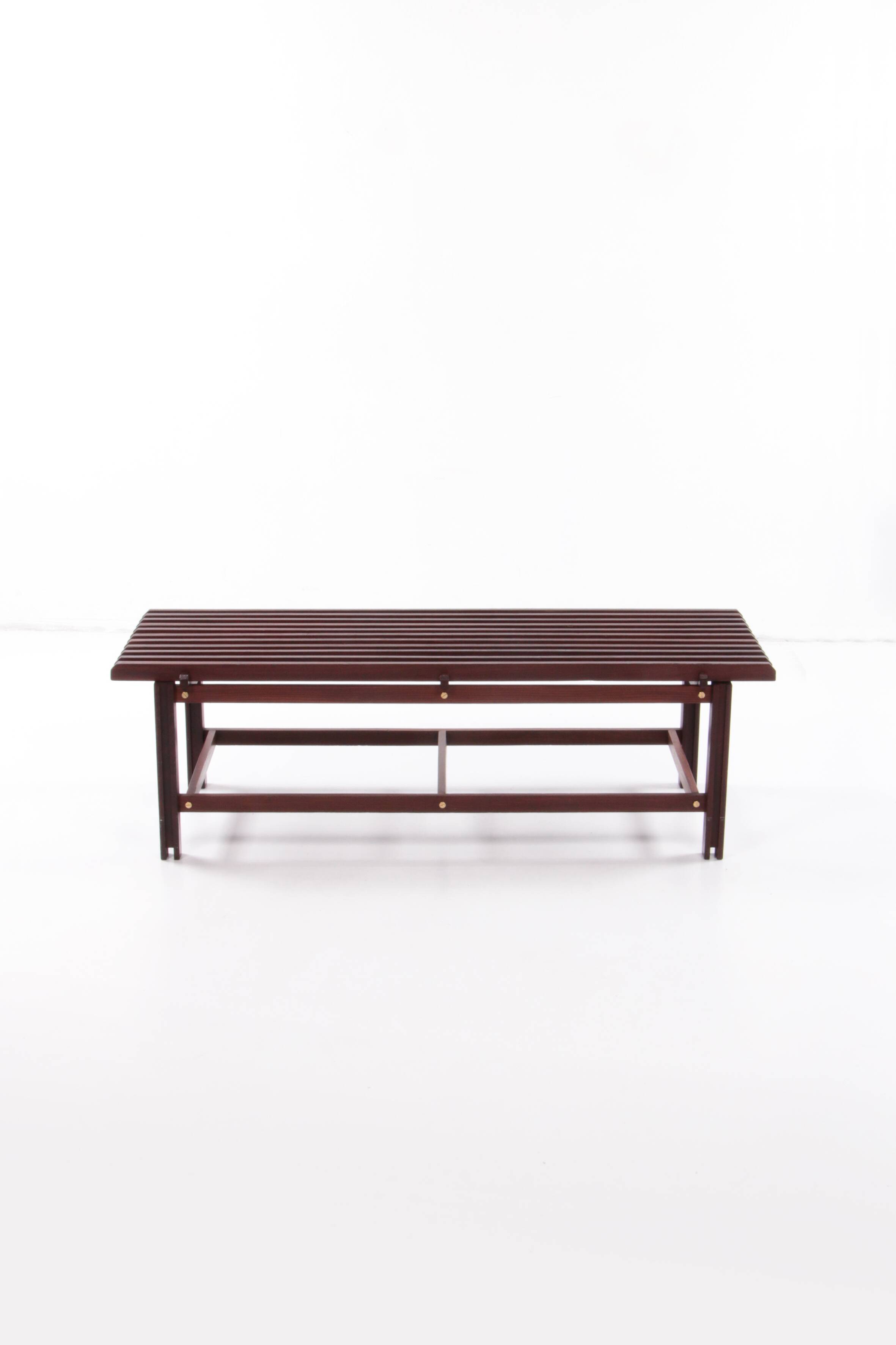 Vintage Wooden Bench, Italian Design 1960