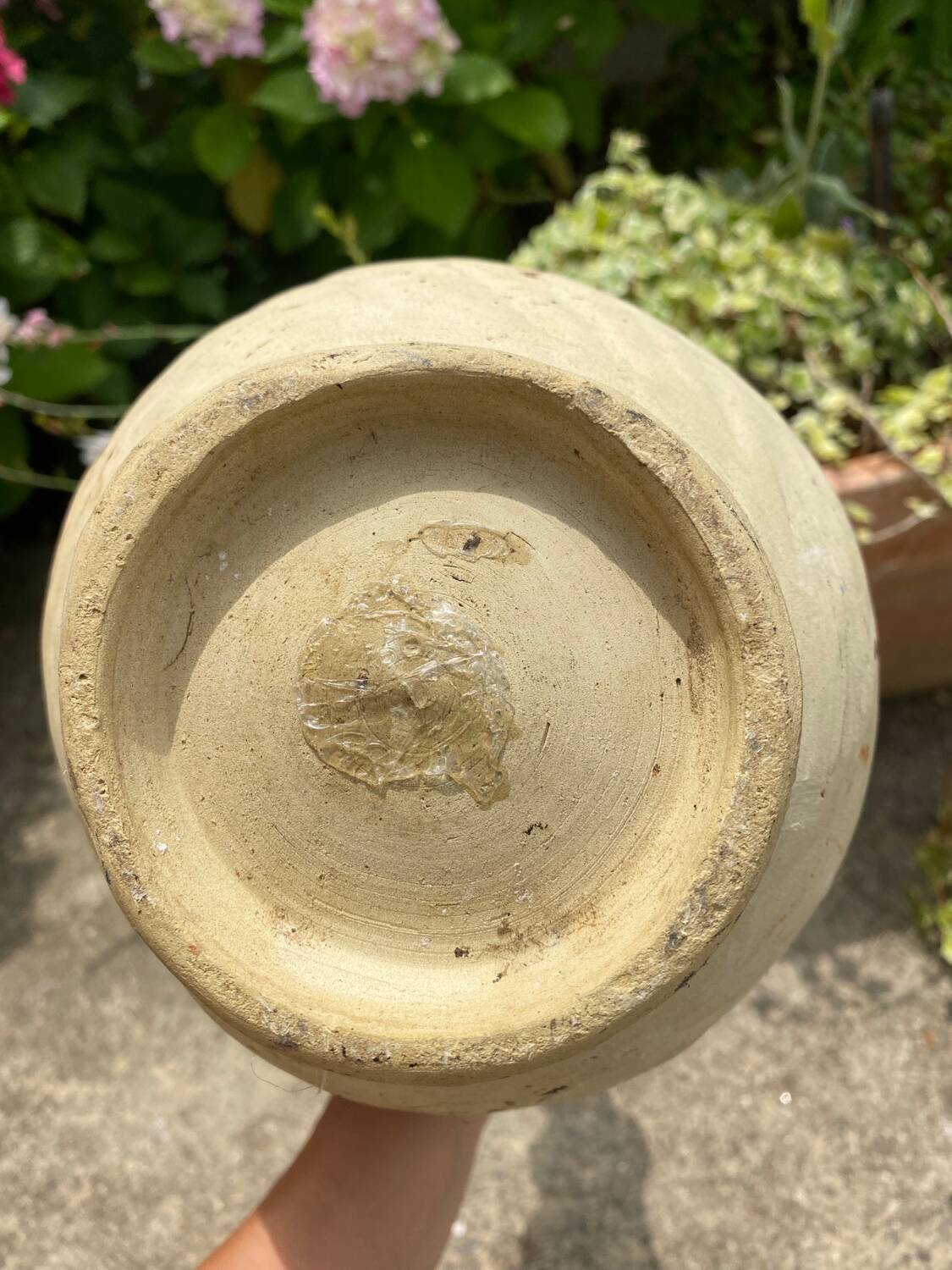 Large terracotta jug