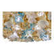 Lively Floreal Multicolor Murano Glass Gold Flushmount