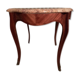 Cherry coffee table and marble top
