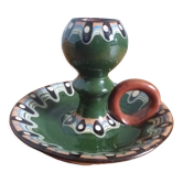 Trojan glazed ceramic cellar rat candle holder Bulgaria