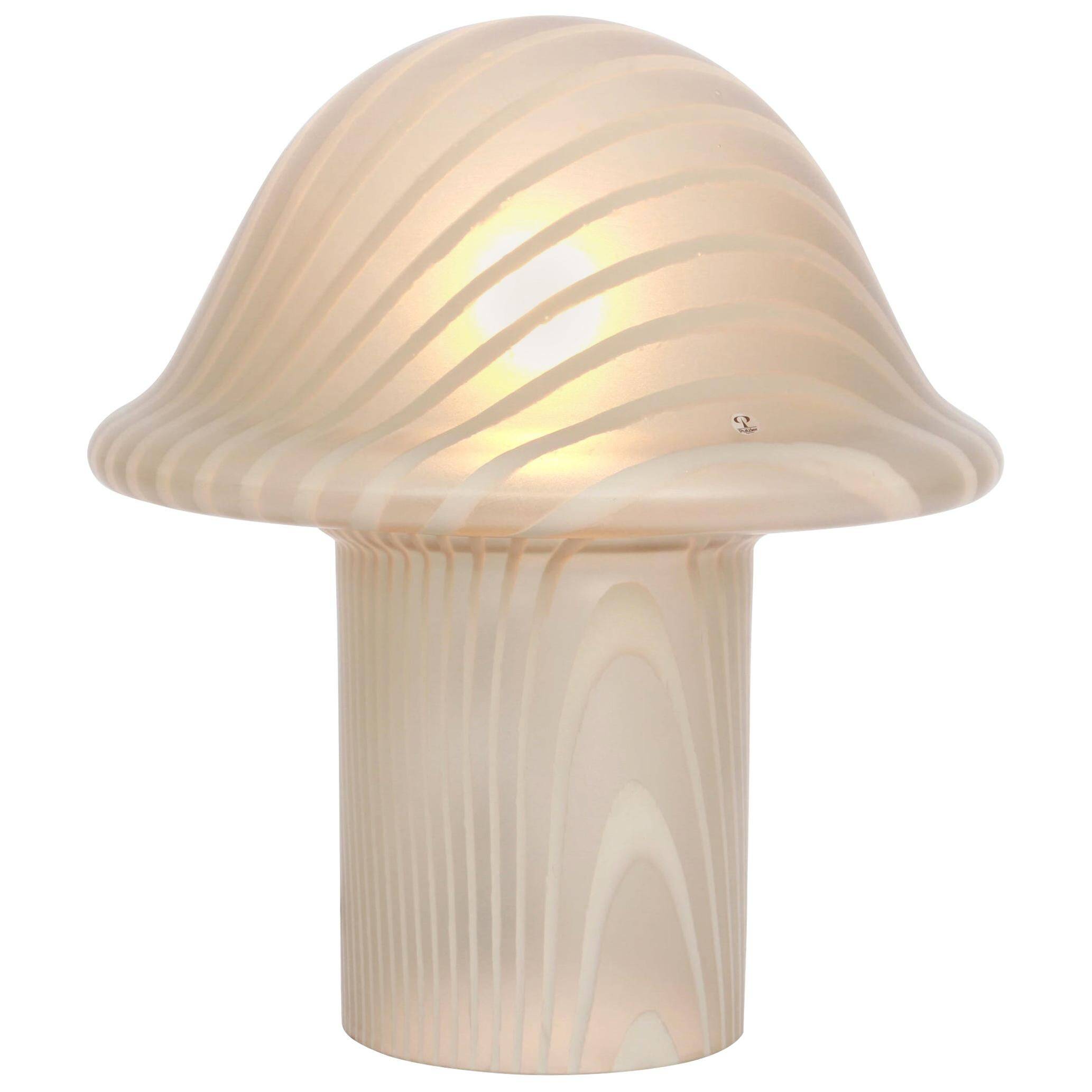 Mushroom Glass Table Lamp by Peill & Putzler, Germany, 1970s