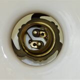 Pink glass hanging lamp