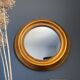 Vintage round gold mirror