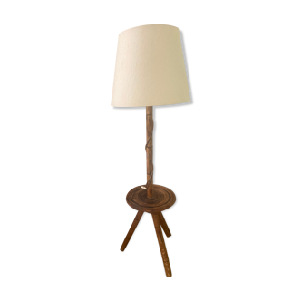 Vintage rattan floor lamp