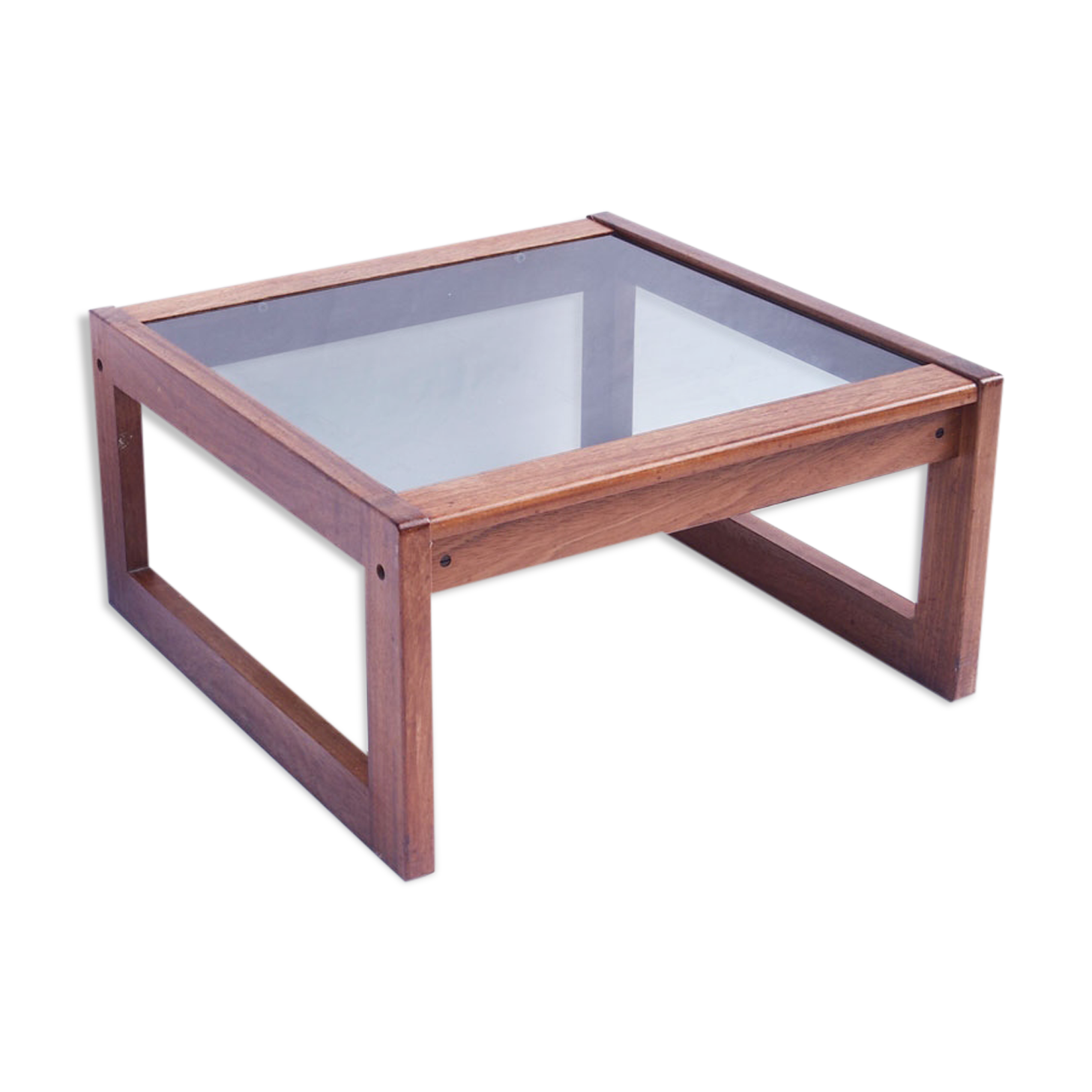 Vintage Scandinavian square coffee table