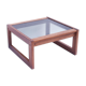 Table basse carrée scandinave vintage