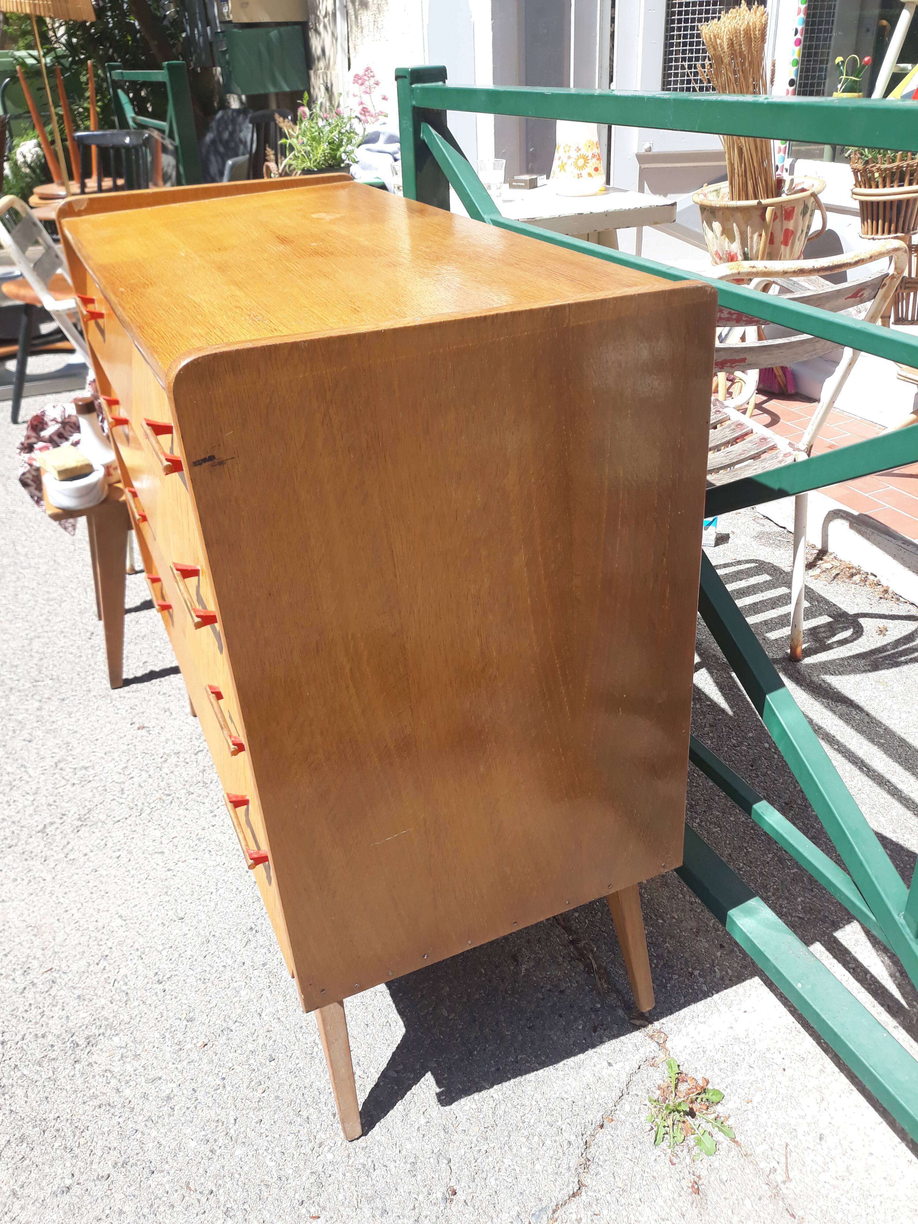 Chest of drawers years 50 feet compass