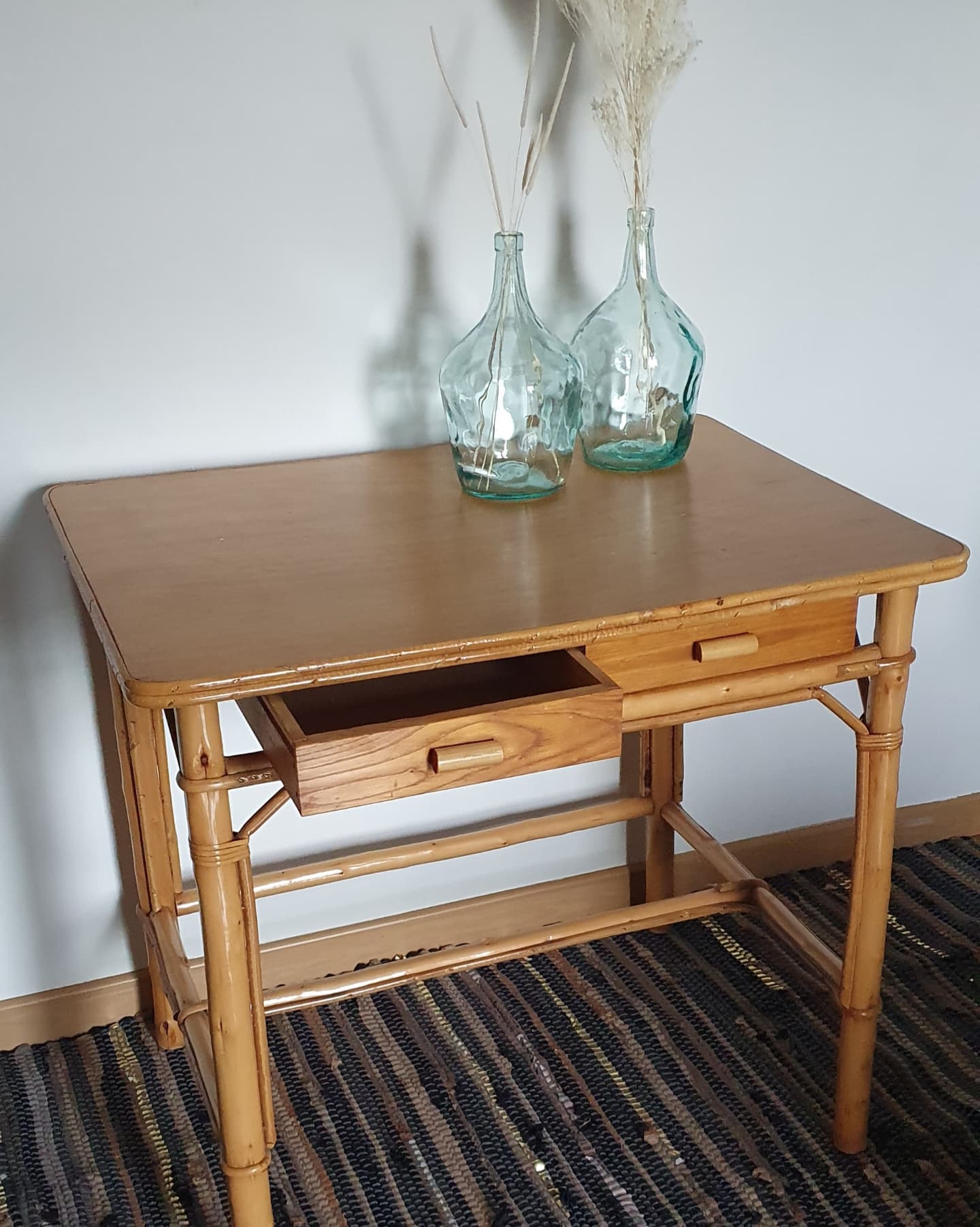 Rattan desk