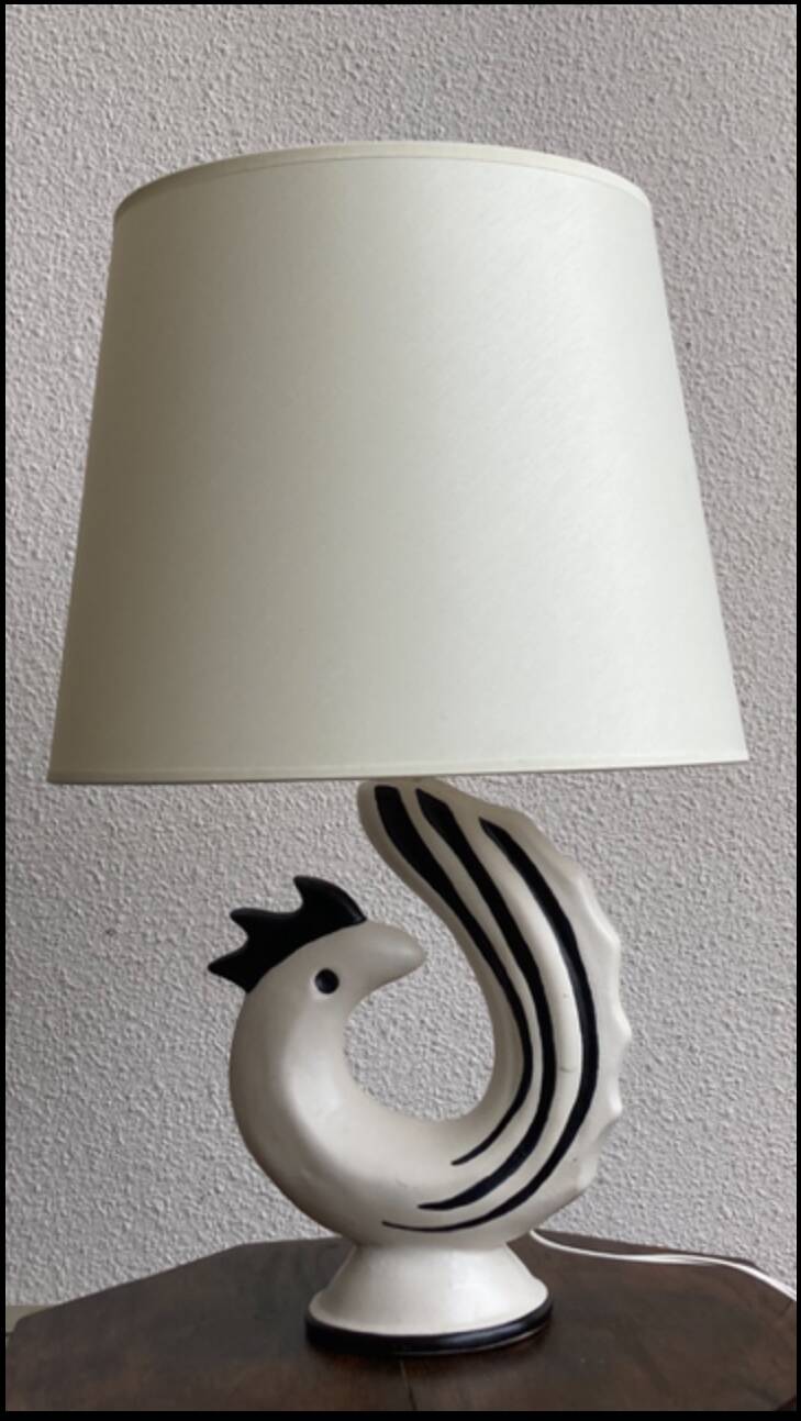 Roger Capron ceramic lamp 1950