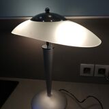 Metal mushroom lamp and Unilux glass