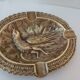 Vintage brass ashtray from the 1940s-1950s.