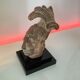 Statue / replica head of the Mayan king pakal janaab vintage 70s