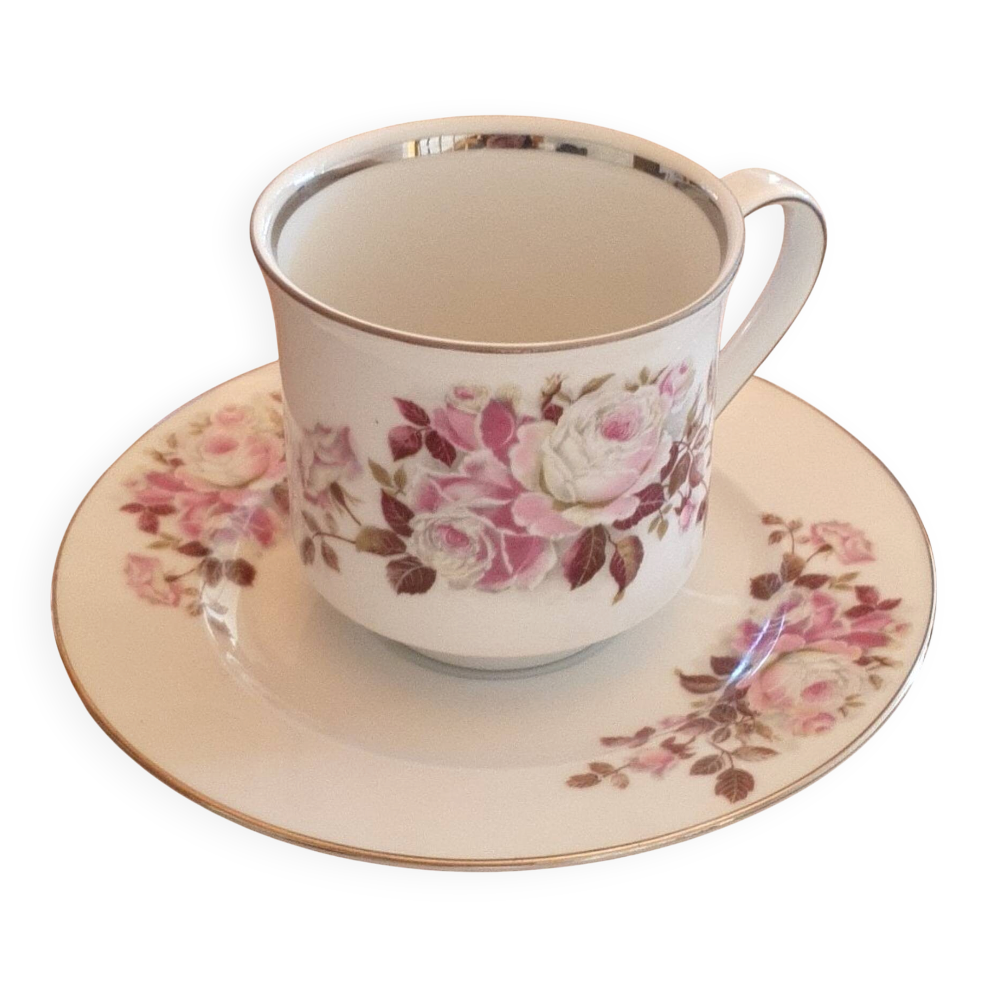 Gloria Bayreuth porcelain cup and saucer.