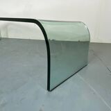 Italian Modernist Glass Waterfall Coffee Table by Angelo Cortesi for Fiam, 1980s