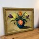 Oil painting of tulips signed Titus.