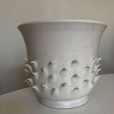 Ceramic by Jean Roger XL pot cover, Oursin series, 1960