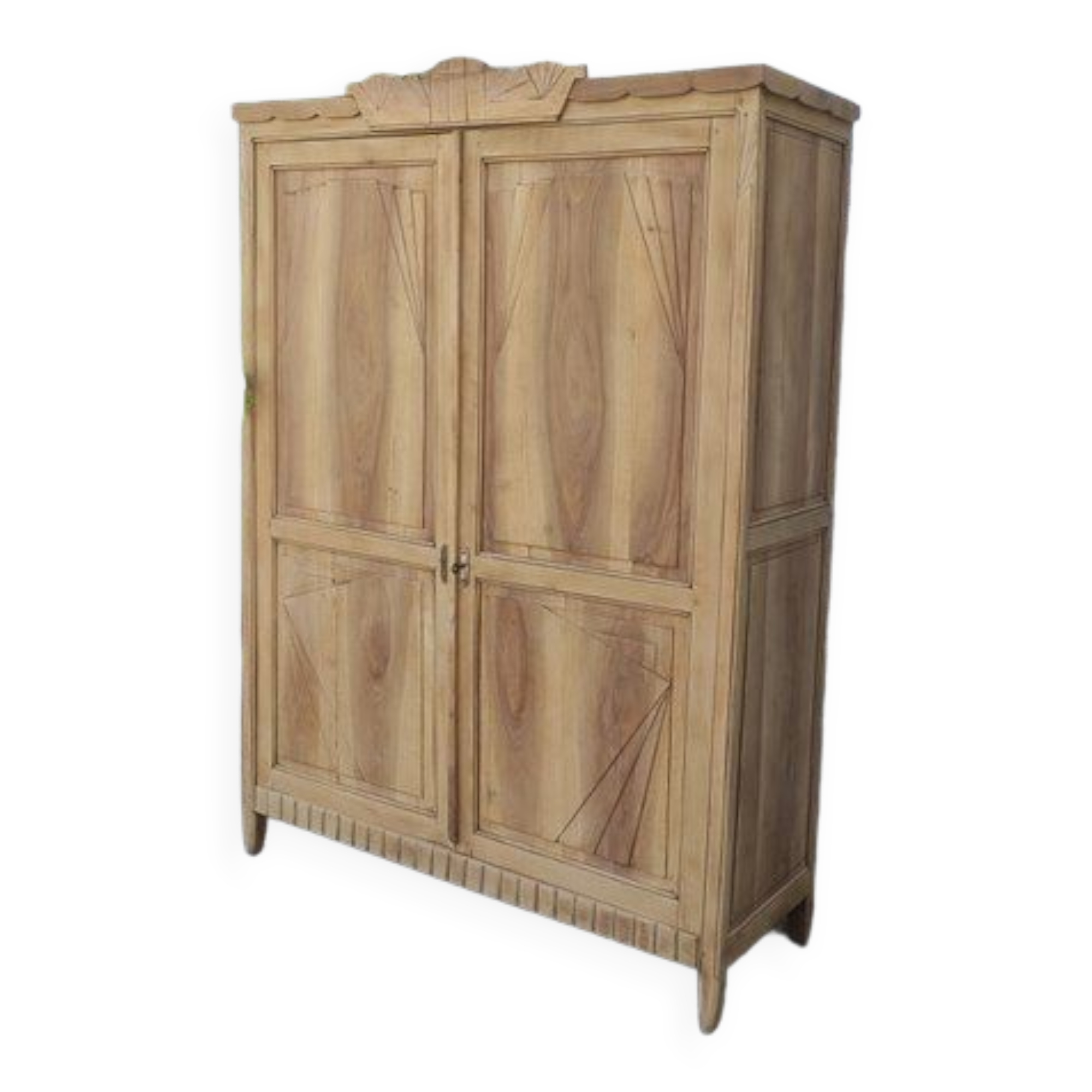 Natural wood cabinet, linen