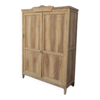 Natural wood cabinet, linen
