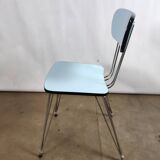 Eiffel foot blue formica chair