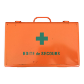 Orange metal box