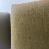 Pair of cinna bedside tables in foam and smoked plexiglass, ligne roset 1970