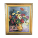 Peinture sur bois bouquet de fleurs