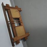 Art Nouveau wall coat rack with tiles