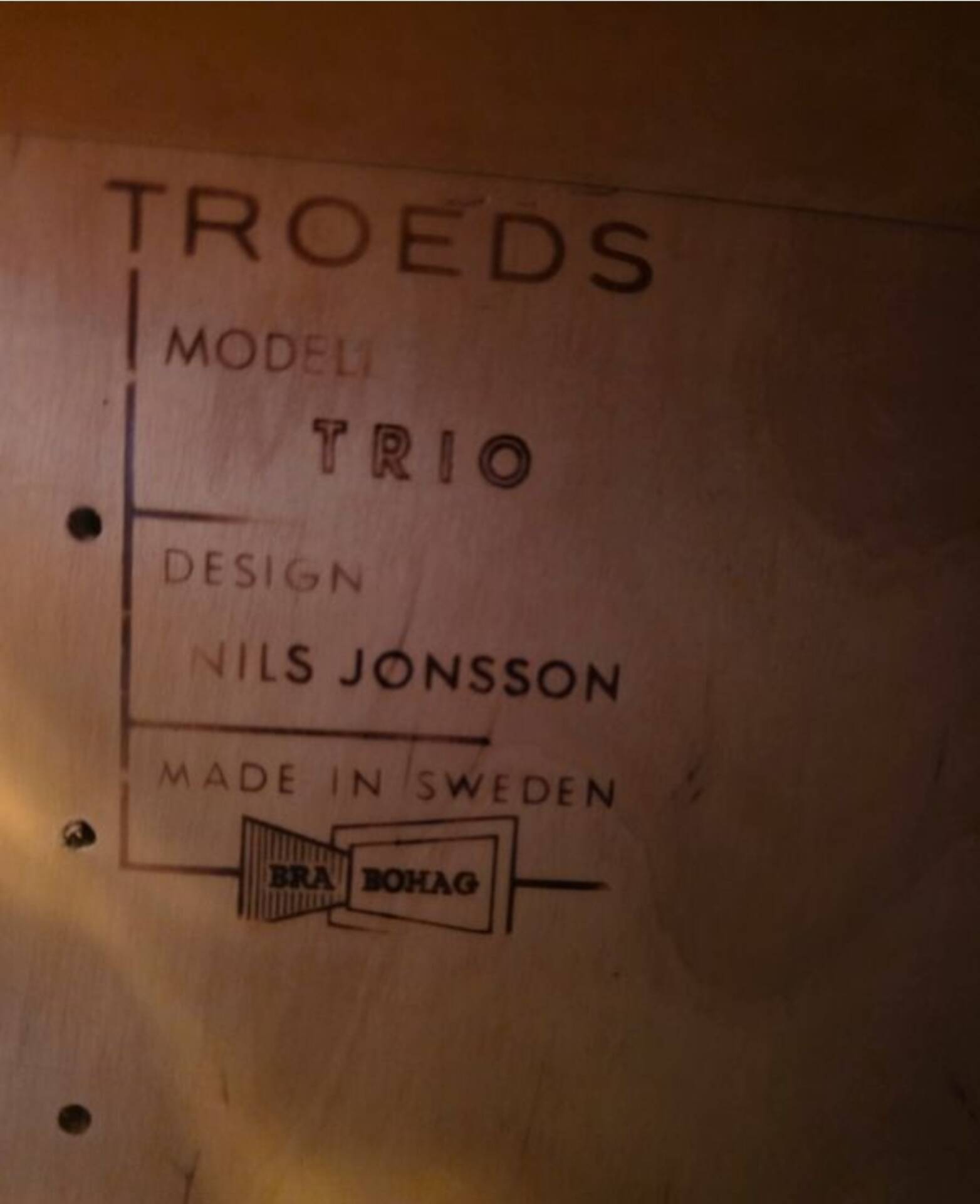 Rare - Large Swedish sideboard in teak - "Trio" model by Nils Jonsson