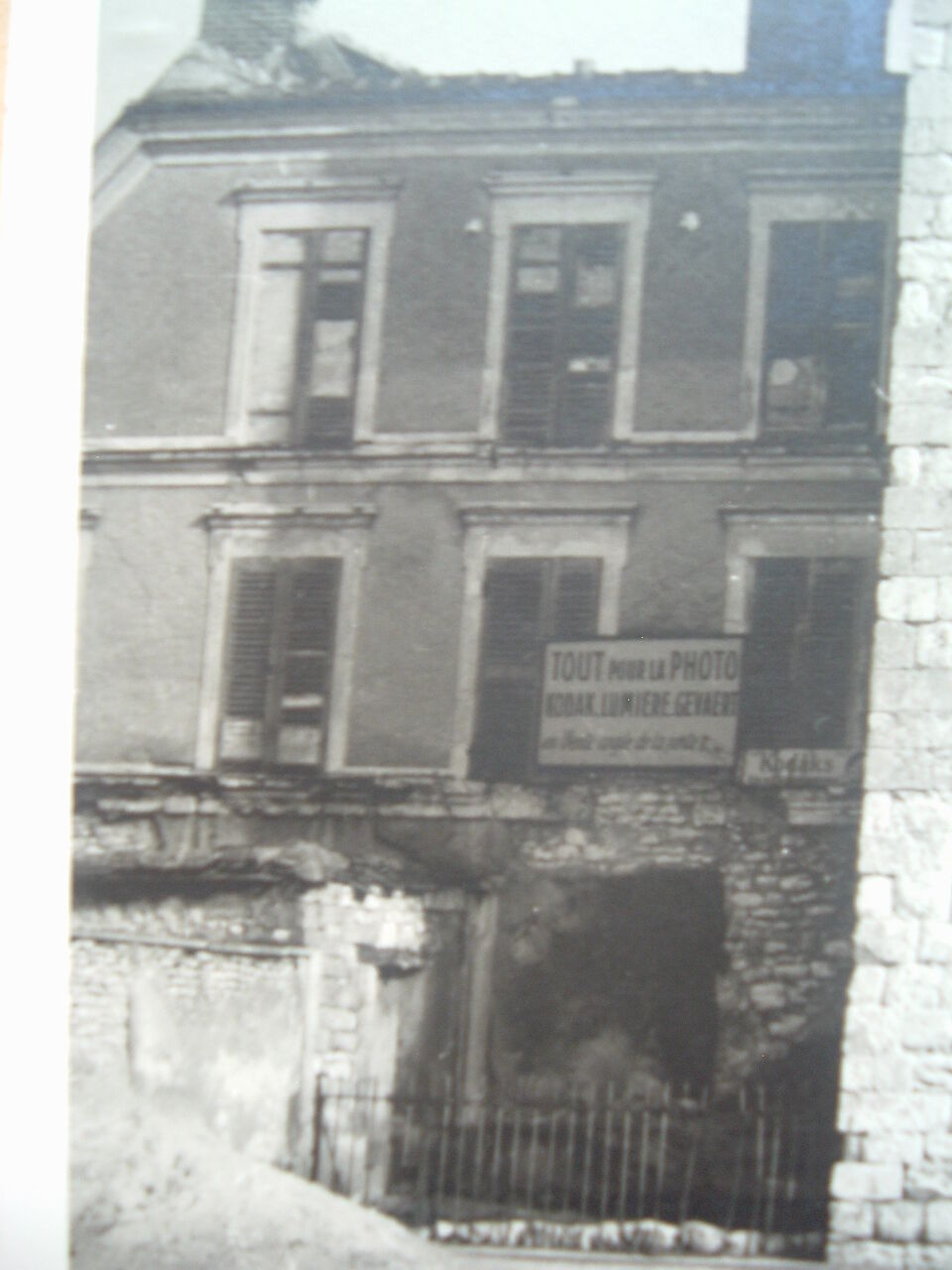 Photography silver 1950 moret sur loing porte de samois, seine & marne 77, photo kodak coffin