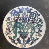 Small oriental plate, decorative, handmade, vintage and collector