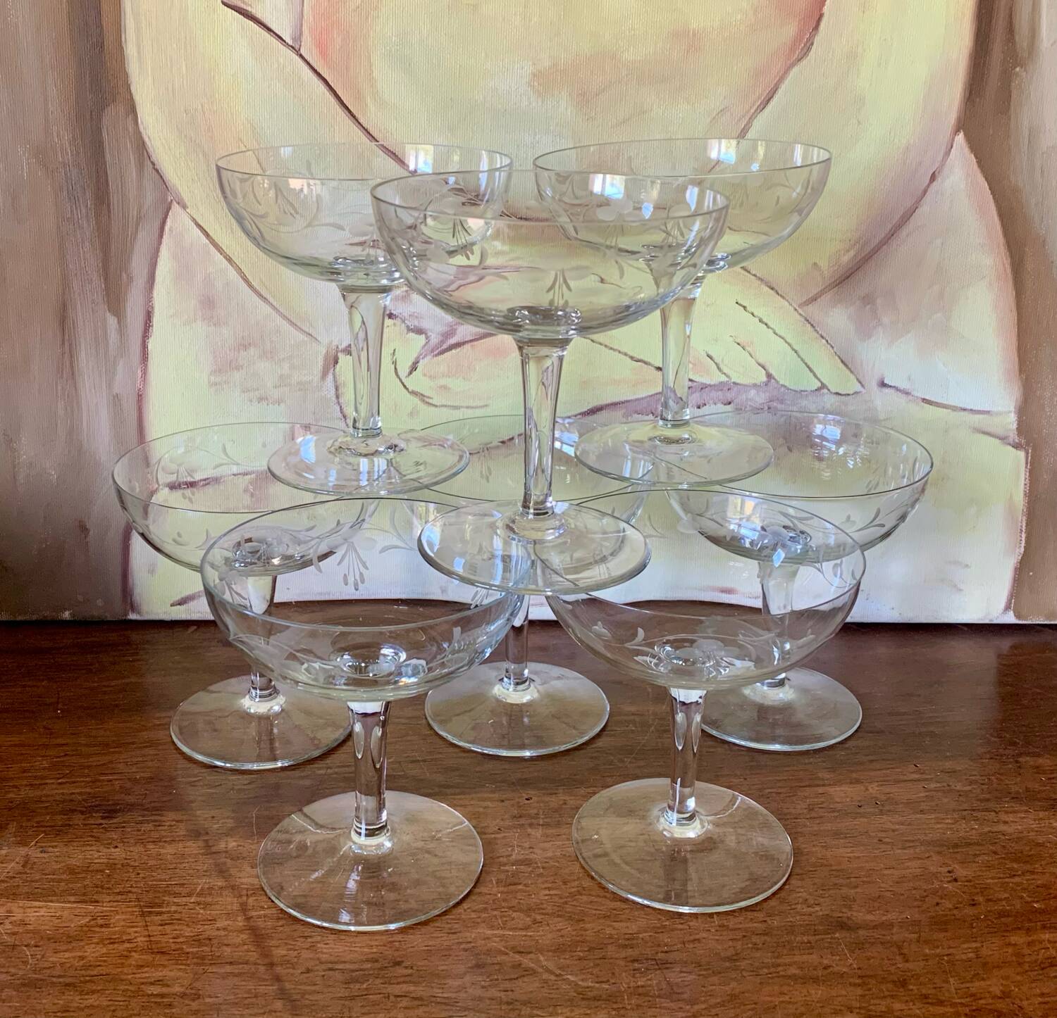 8 champagne flutes