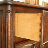 Louis XV style chest of drawers in solid oak, 20th century