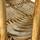 Vintage rattan coffee table 60's