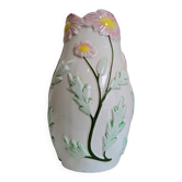 Vase vintage en barbotine