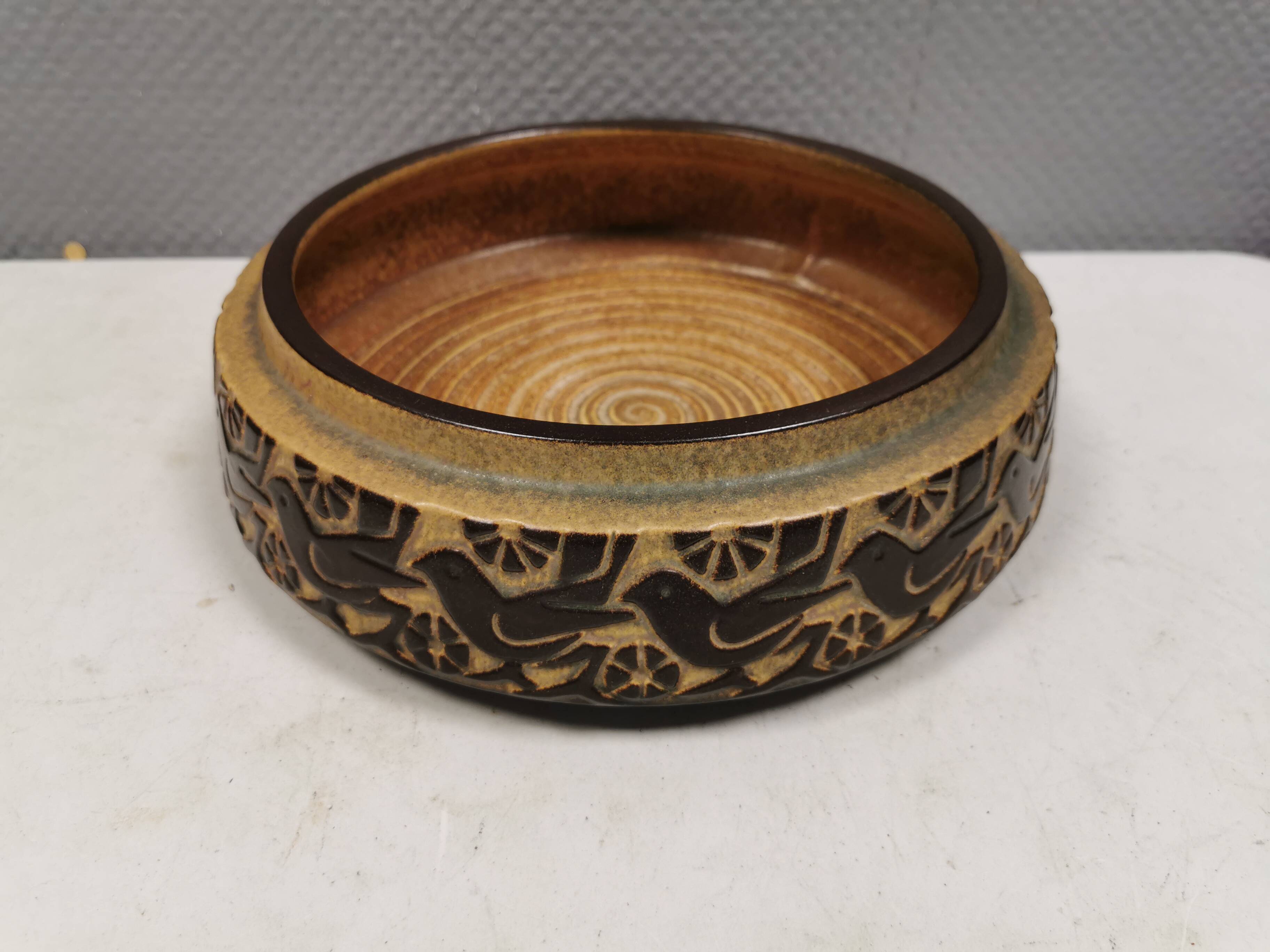 Large dish from Danish Michael Andersen ceramics, Denmark, 1970s