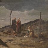 Tableau nocturne signé et daté 1882