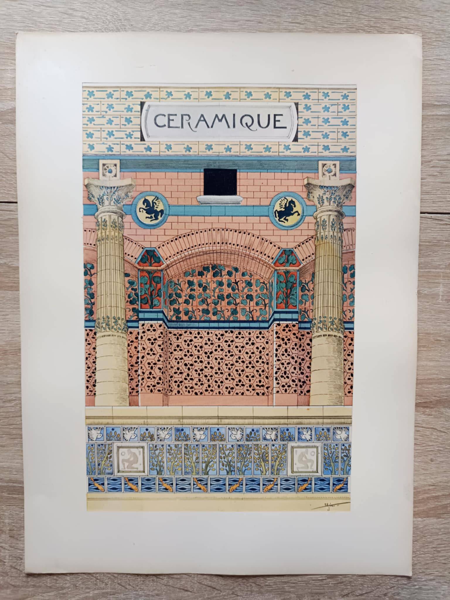 Art Nouveau ceramic illustration by René Binet, 1902