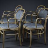 Ensemble de 4 chaises Gemla en hêtre, Suède 1970