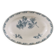 Old oval ceramic dish from Sarreguemines Flore model