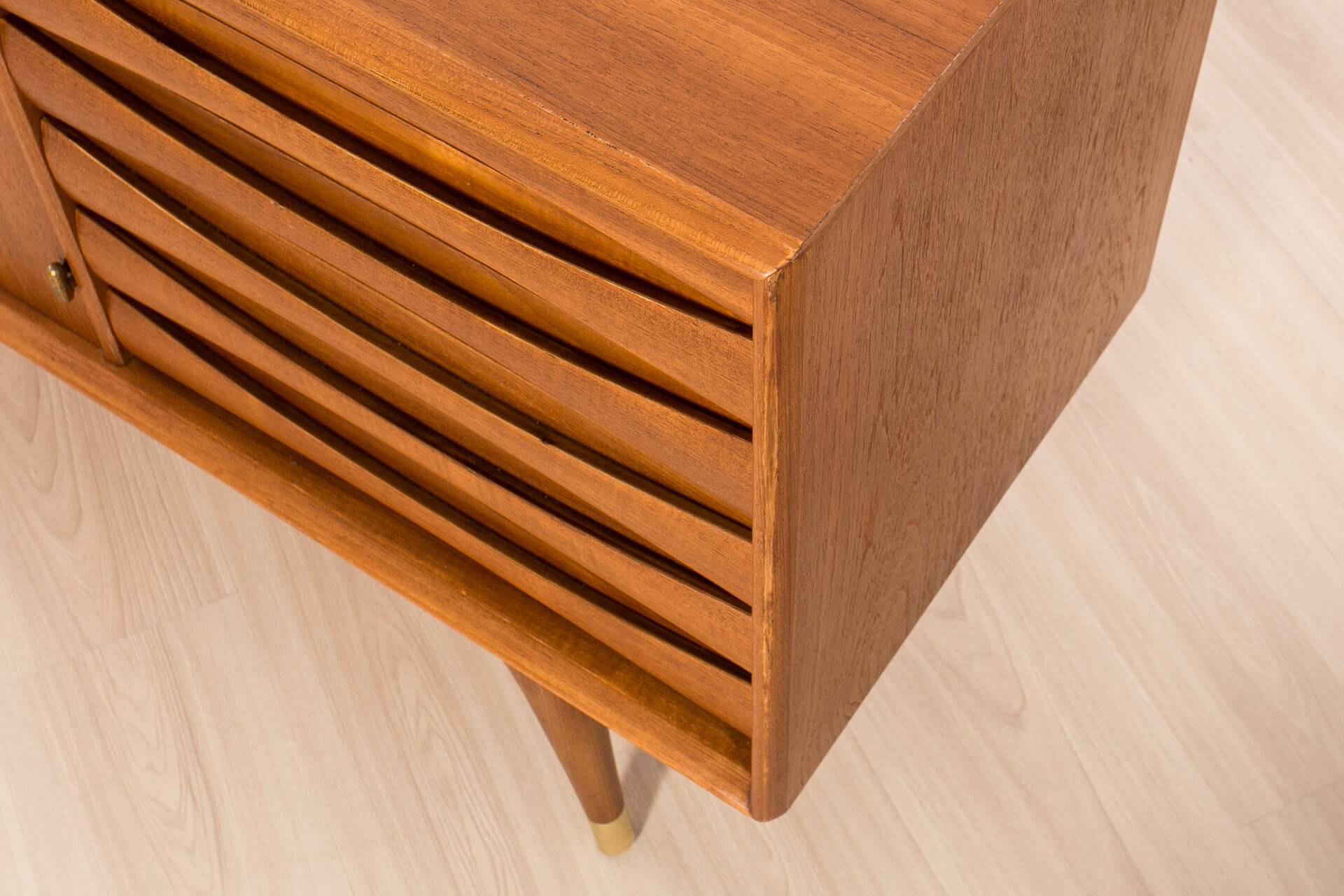 Enfilade Sven Andersen en teck, design scandinave, milieu du siècle moderne, 1