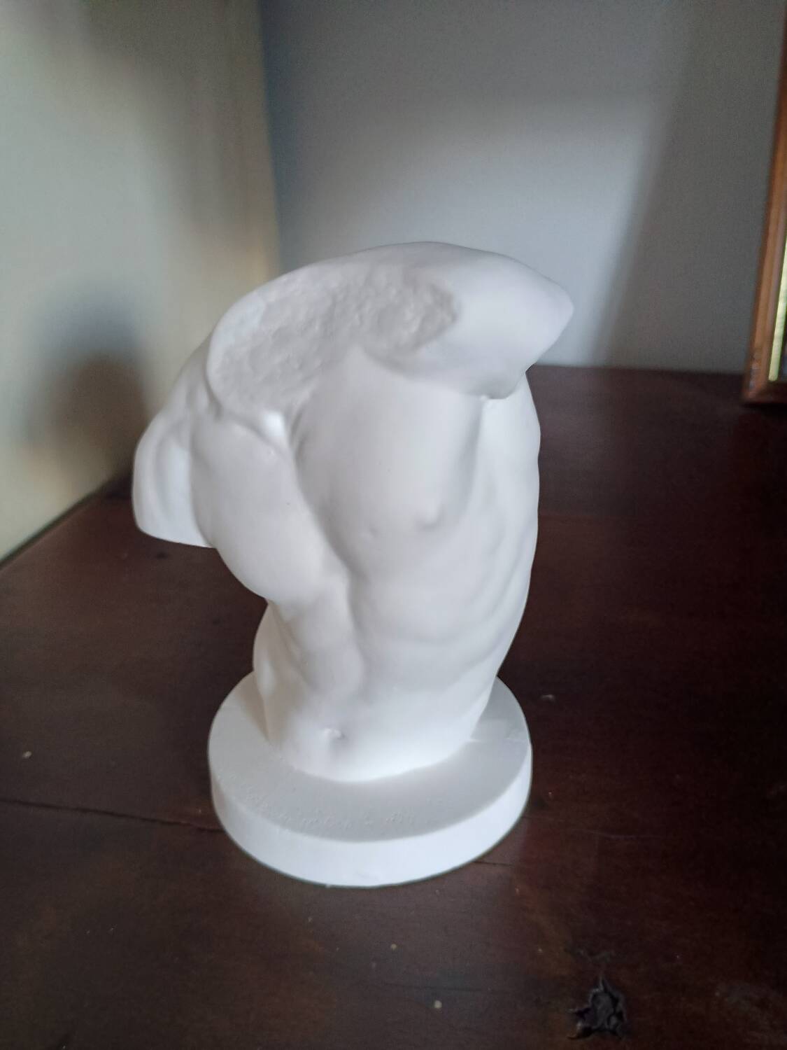 Small plaster bust