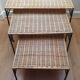 3 tables basses gigognes vintage