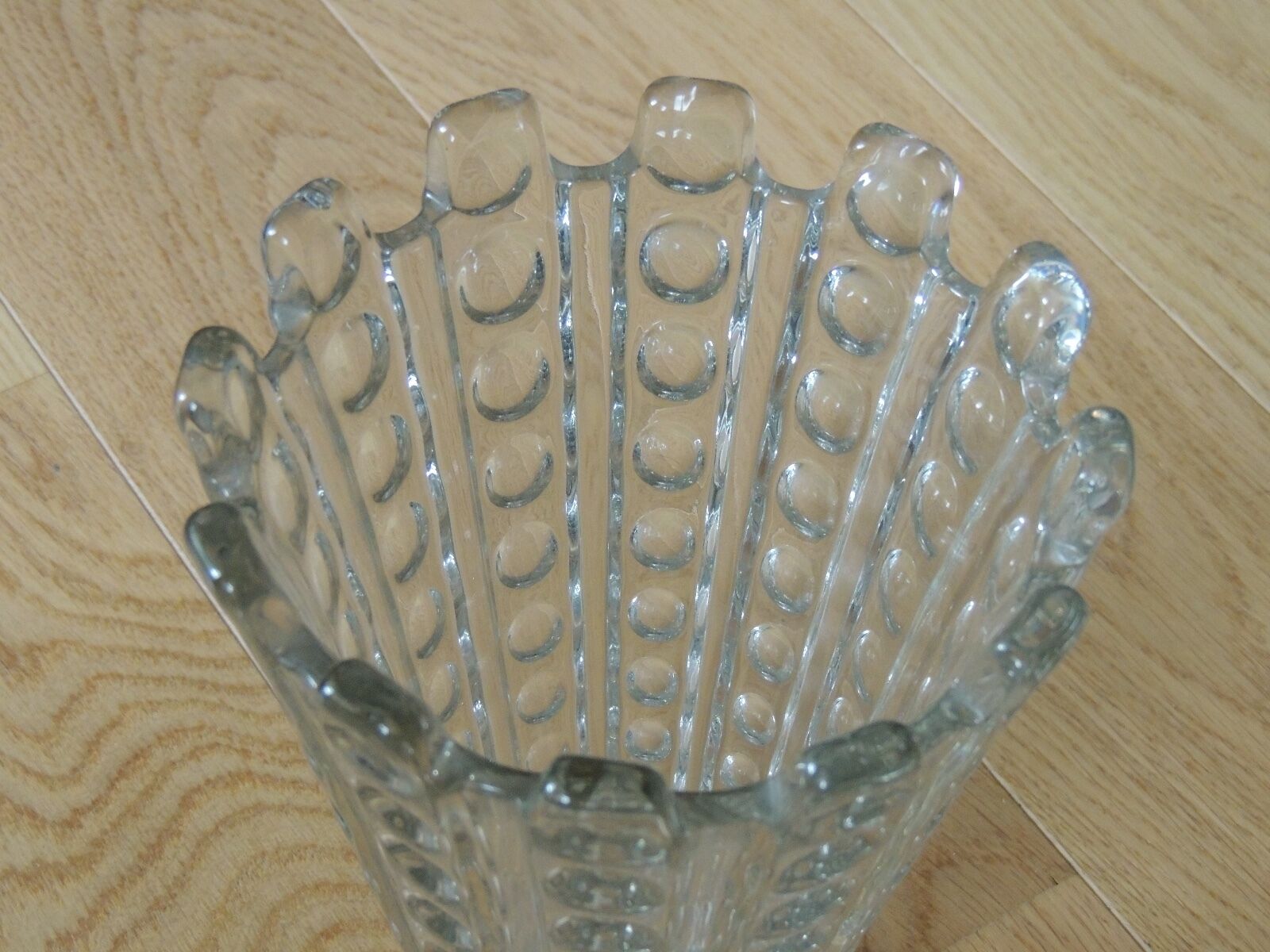 Art deco glass vase
