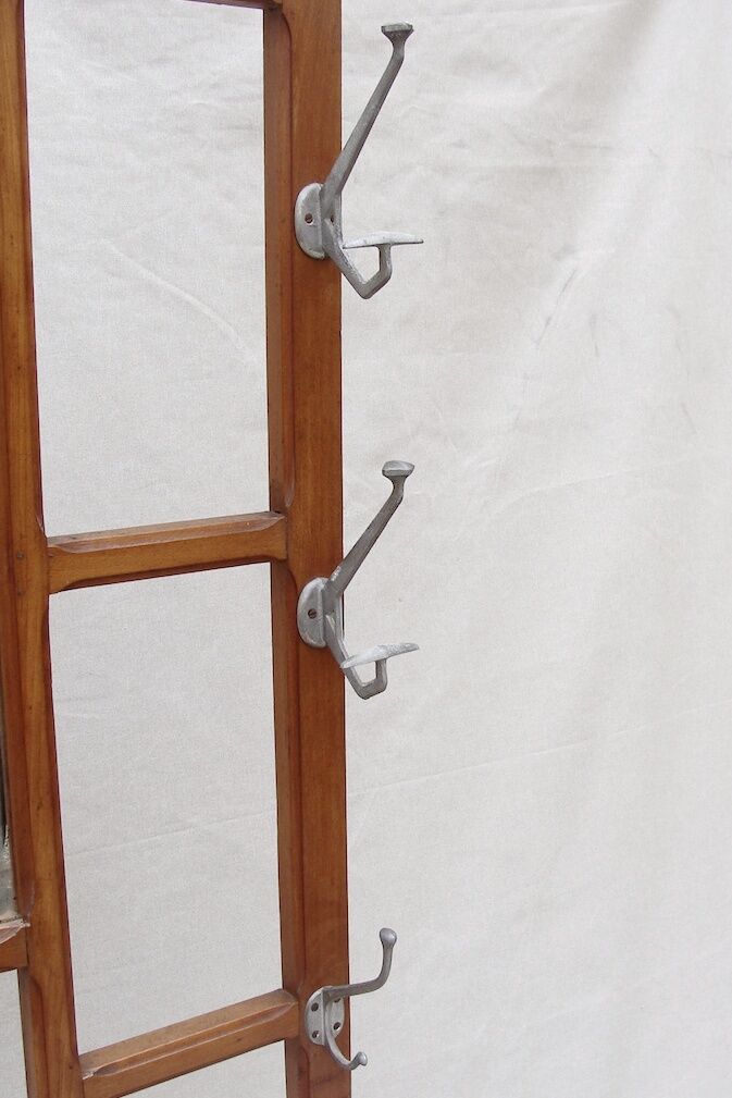 Vintage wooden wall dressing room