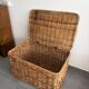 Large vintage wicker trunk