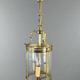 Louis XVI style lantern in bronze and glass, 20th century