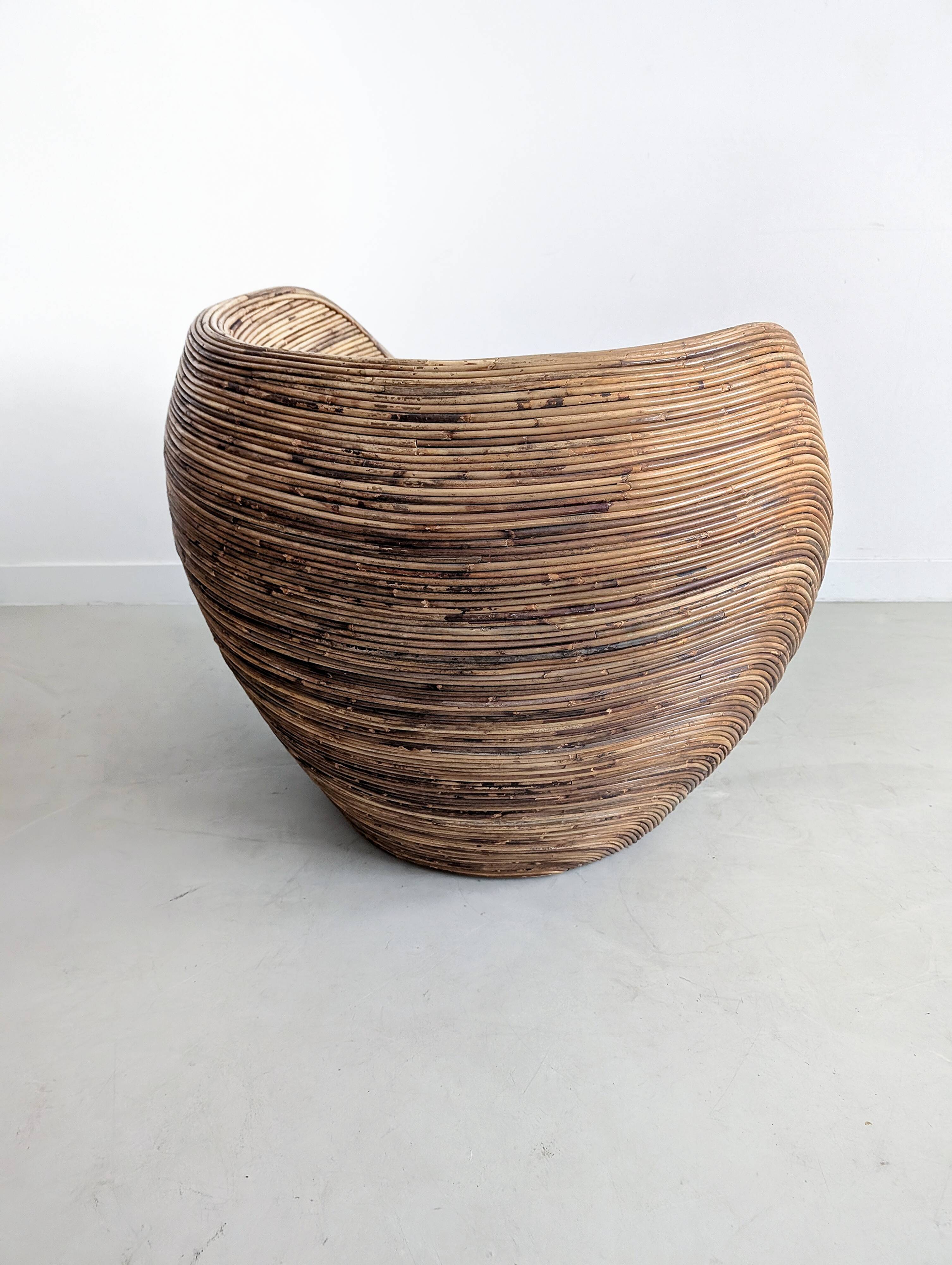 Pencil Reed 'Sarang' Chair by Habitat 1980s